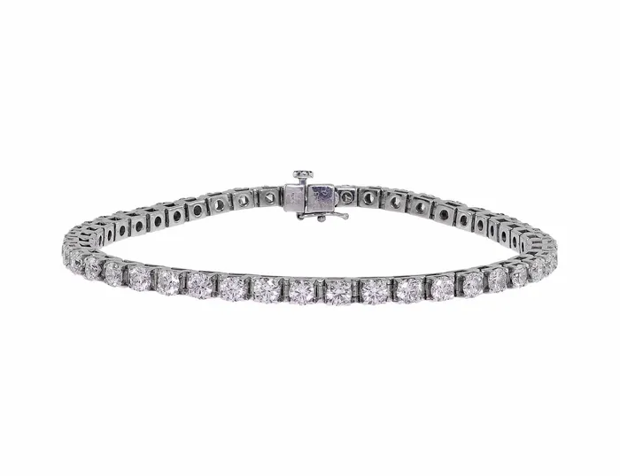 Bracelets CJ Charles Jewelers 14k White Gold 4ct Diamond Tennis Bracelet Bracelets CJ Charles Jewelers 14k White Gold 4ct Diamond Tennis Bracelet