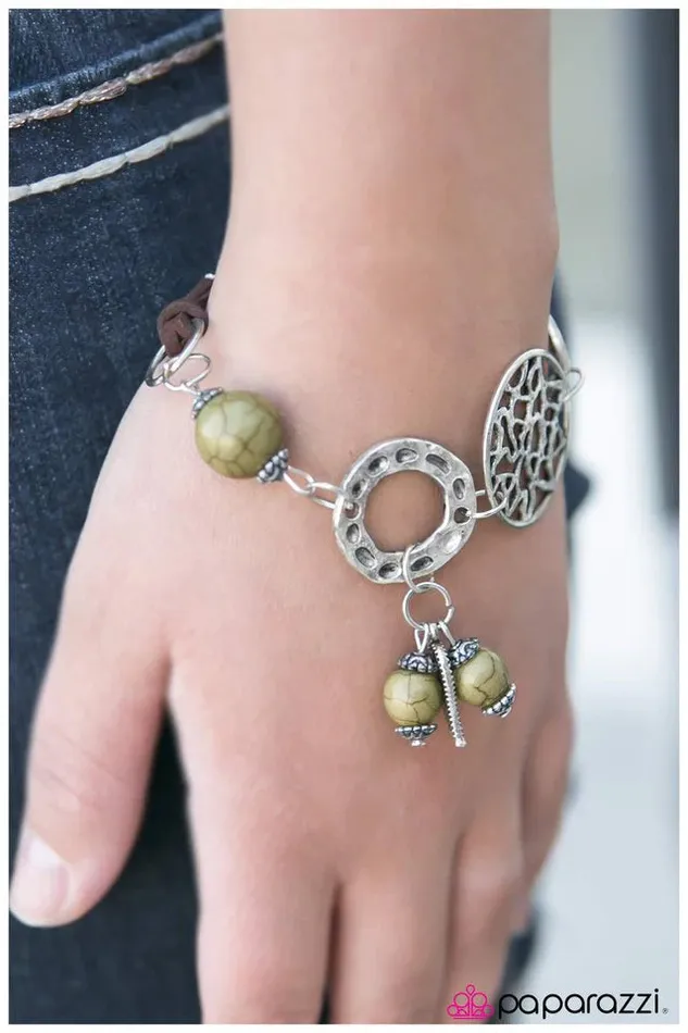 Bracelets Paparazzi Bracelet Country Girl Green Paparazzi Jewelry