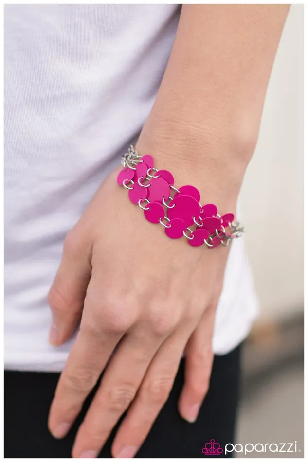 Bracelets Paparazzi Bracelet Disco Fever Pink Paparazzi Jewelry
