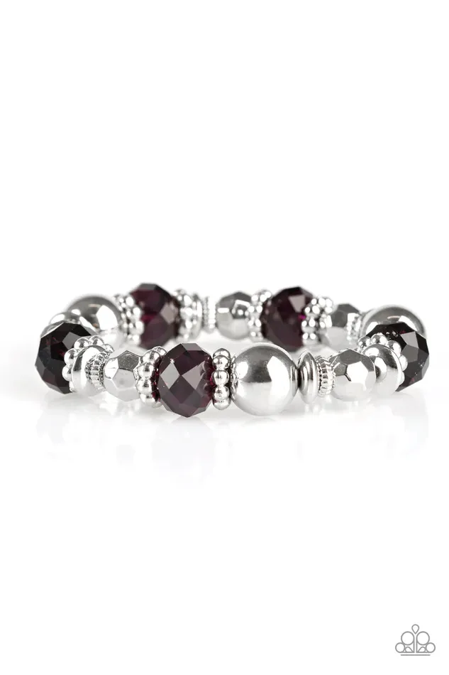 Bracelets Paparazzi Bracelet Duchess Of Cambridge Purple Paparazzi Jewelry