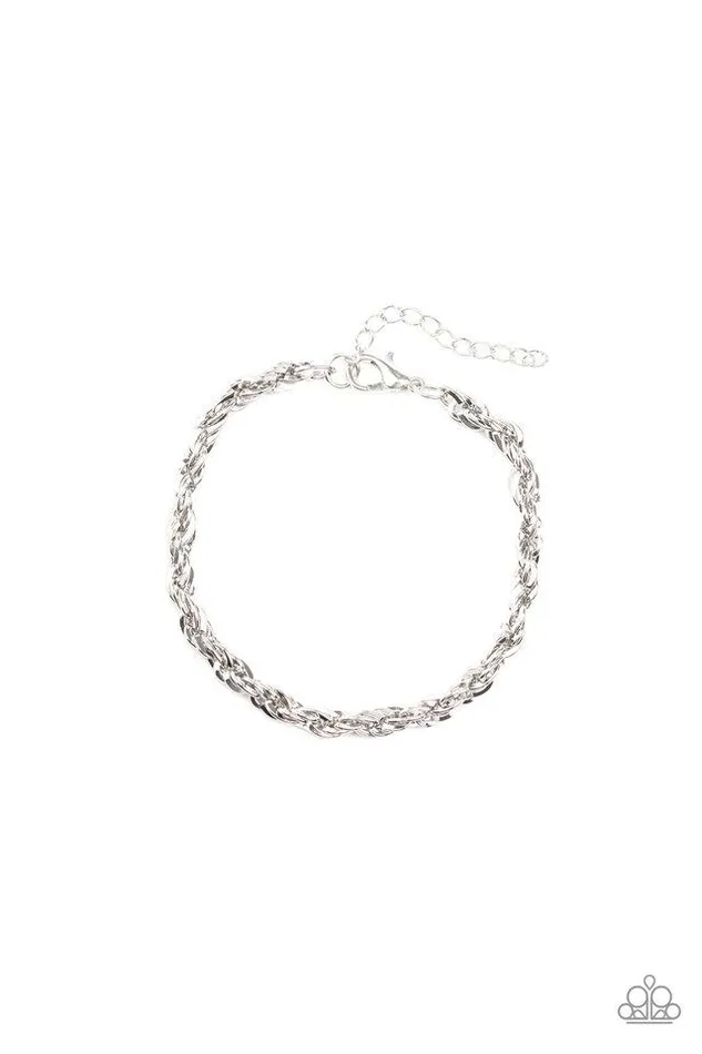 Bracelets Paparazzi Bracelet Last Lap Silver Paparazzi Jewelry