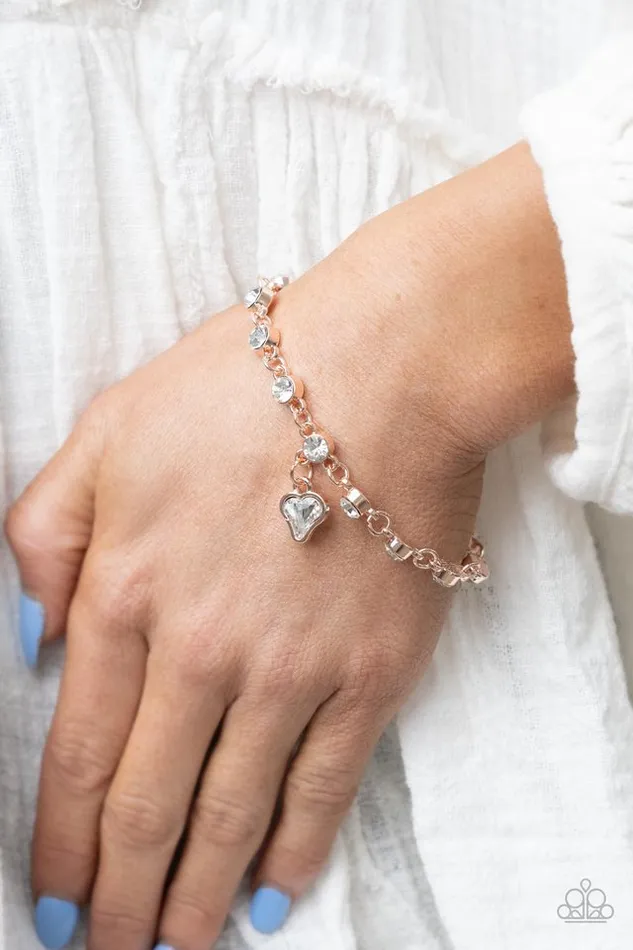 Bracelets Paparazzi Bracelet Sweet Sixteen Rose Gold Paparazzi Jewelry