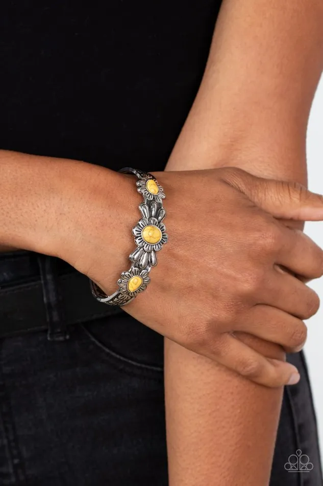 Bracelets Paparazzi Bracelet Winslow Walkabout Yellow Paparazzi Jewelry