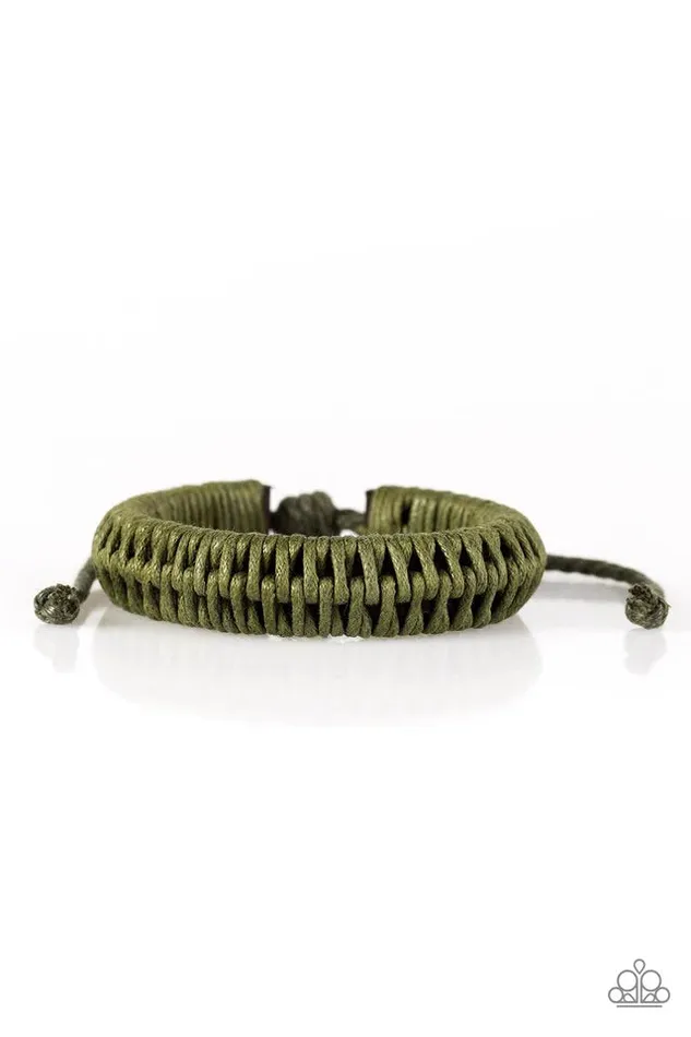 Bracelets Paparazzi Jewelry Paparazzi Bracelet All Out War Green