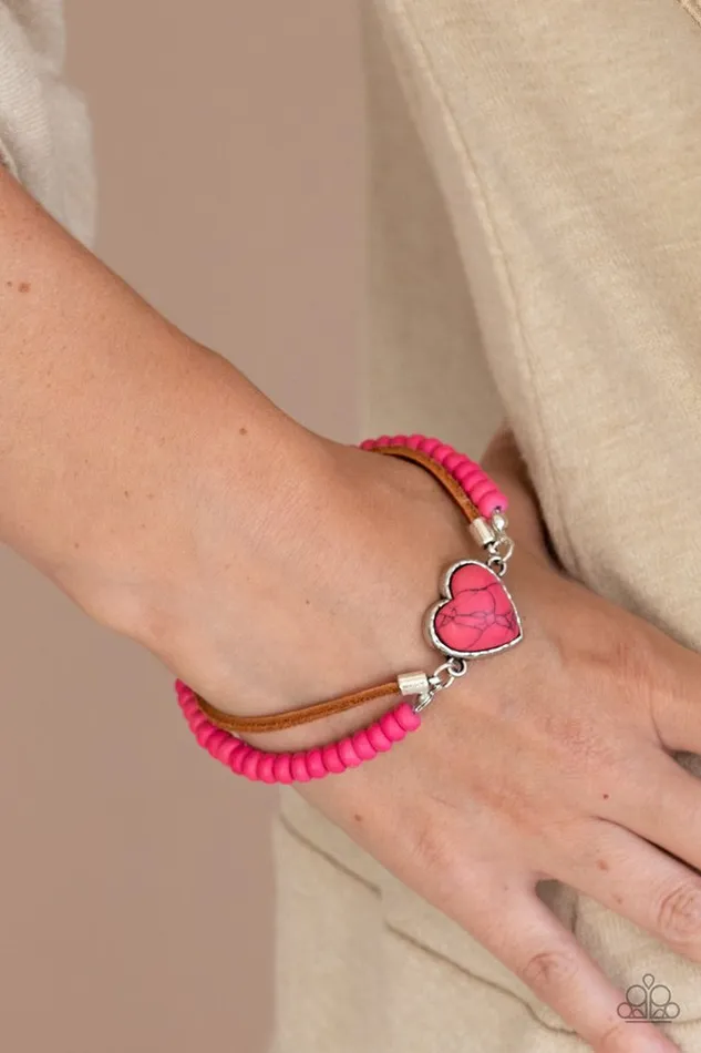 Bracelets Paparazzi Jewelry Paparazzi Bracelet Charmingly Country Pink