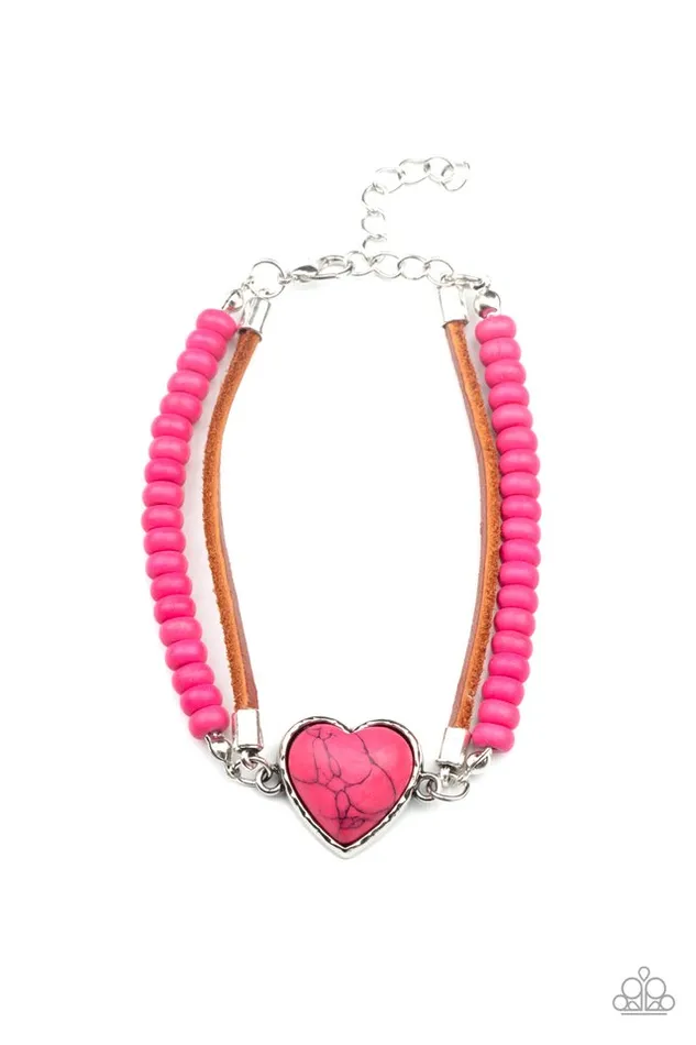 Bracelets Paparazzi Jewelry Paparazzi Bracelet Charmingly Country Pink Bracelets Paparazzi Jewelry Paparazzi Bracelet Charmingly Country Pink
