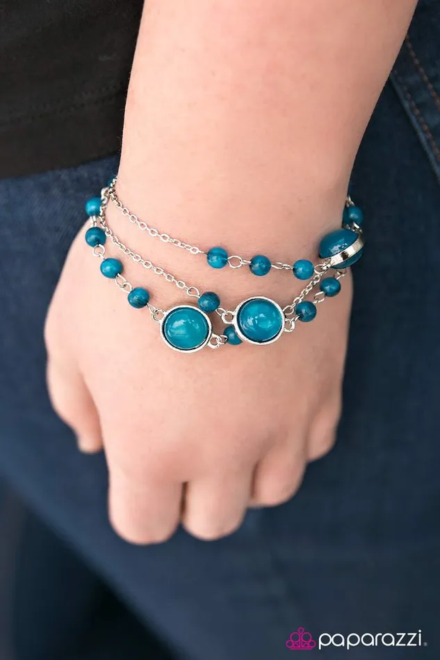 Bracelets Paparazzi Jewelry Paparazzi Bracelet Daylight Dreaming Blue