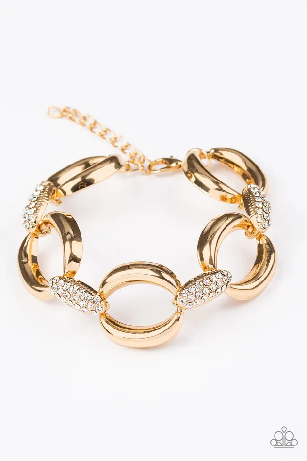 Bracelets Paparazzi Jewelry Paparazzi Bracelet Dont Forget Whos Boss Gold