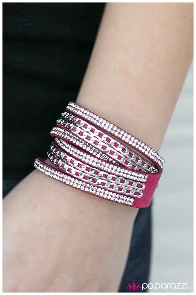 Bracelets Paparazzi Jewelry Paparazzi Bracelet Glitz Blitz Pink