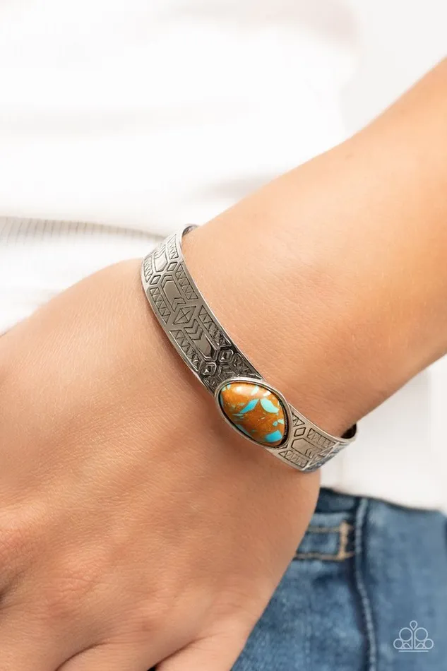 Bracelets Paparazzi Jewelry Paparazzi Bracelet Gobi Glyphs Brown