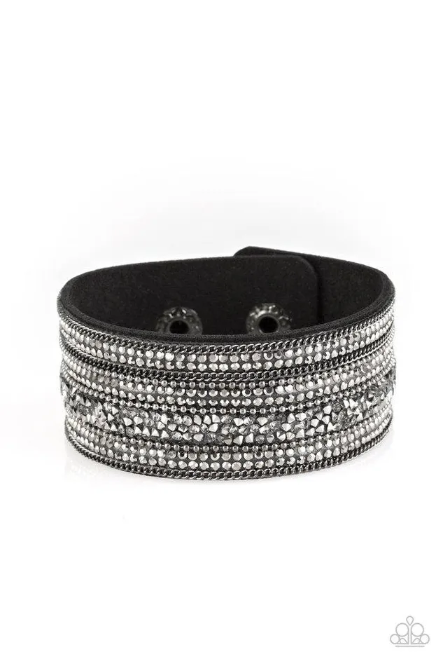 Bracelets Paparazzi Jewelry Paparazzi Bracelet Really Rock Band Black