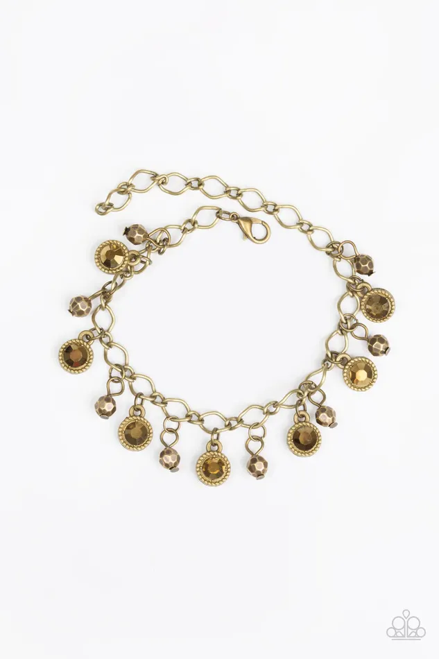 Bracelets Paparazzi Jewelry Paparazzi Bracelet Stratosphere Shimmer Brass