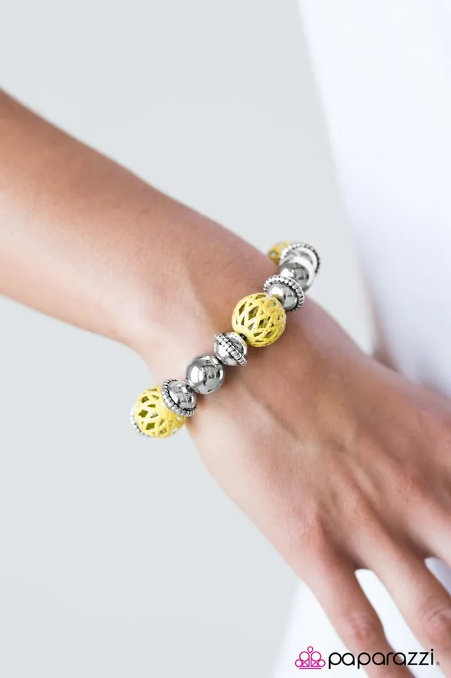Bracelets Paparazzi Jewelry Paparazzi Bracelet Summer Sailing Yellow