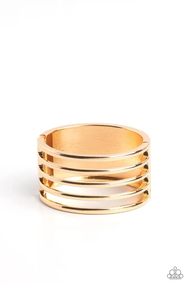 Bracelets Paparazzi Jewelry Paparazzi Bracelet Wayward Warrior Gold