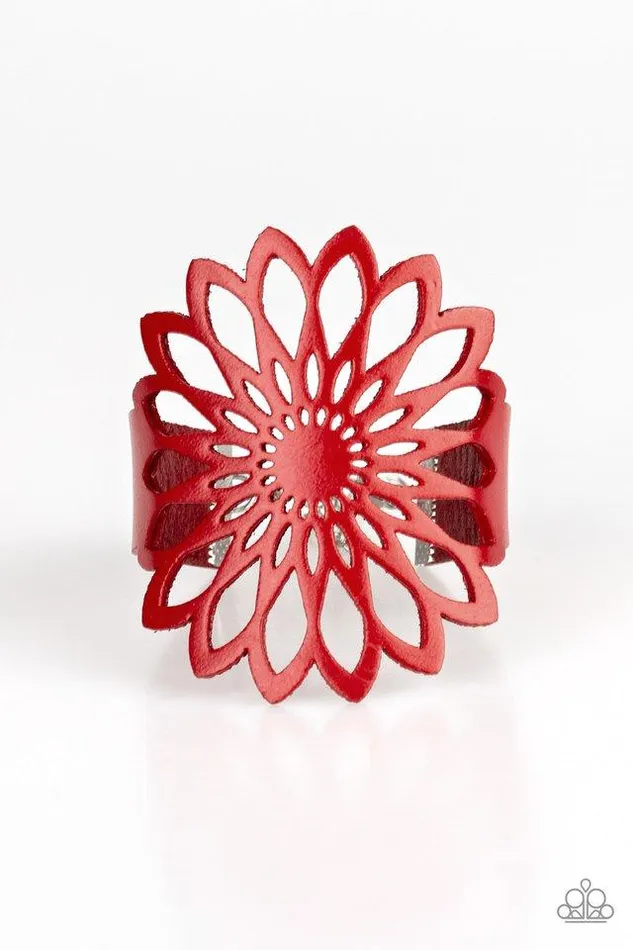 Bracelets Paparazzi Jewelry Paparazzi Bracelet Wildly Wildflower Red