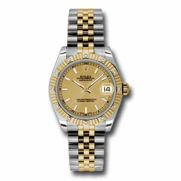 Bracelets Rolex Rolex Datejust 31mm Ref 178313 chij Champagne Stick Dial Diamond Bezel Two Tone Stainless Steel 18K Yellow Gold Jubilee Bracelet Womens Watch Bracelets Rolex Rolex Datejust 31mm Ref 178313 chij Champagne Stick Dial Diamond Bezel Two Tone Stainless Steel 18K Yellow Gold Jubilee Bracelet Womens Watch
