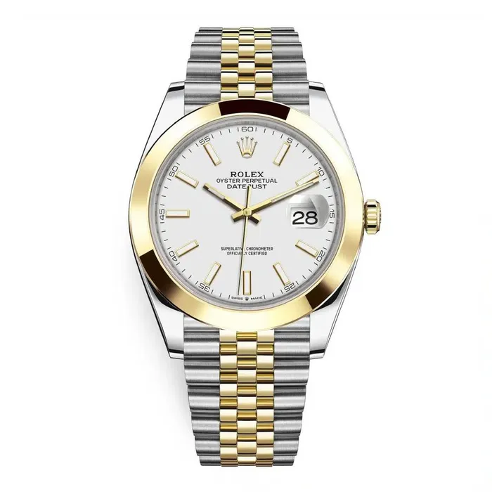 Bracelets Rolex Rolex Datejust 41mm Ref 1263030016 White Stick Dial Two Tone Stainless Steel 18K Yellow Gold Jubilee Bracelet Mens Watch Bracelets Rolex Rolex Datejust 41mm Ref 1263030016 White Stick Dial Two Tone Stainless Steel 18K Yellow Gold Jubilee Bracelet Mens Watch