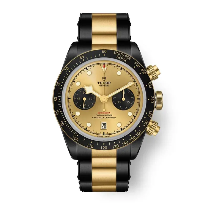 Bracelets Tudor Tudor Black Bay Chrono 41mm Watch Ref M79363N0007pvd Champagne Chronograph Dial Two Tone PVD Stainless Steel and 18K Yellow Gold Bracelet Bracelets Tudor Tudor Black Bay Chrono 41mm Watch Ref M79363N0007pvd Champagne Chronograph Dial Two Tone PVD Stainless Steel and 18K Yellow Gold Bracelet