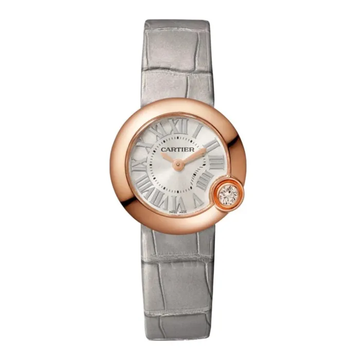 Cartier Earrings Cartier Ballon Blanc de Cartier 26mm Womens watch Ref WGBL0004 Silver Roman Dial Diamond Bezel in 18K Rose Gold Case Gray Alligator Strap Cartier Earrings Cartier Ballon Blanc de Cartier 26mm Womens watch Ref WGBL0004 Silver Roman Dial Diamond Bezel in 18K Rose Gold Case Gray Alligator Strap