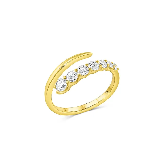 CJ Charles Jewelers Rings 18k Yellow Gold 073ctw Diamond Swirl Ring