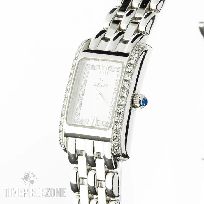 Concord PreStyled Sets Concord Veneto Watch 18K White Gold MOP Dial Diamonds 17 x 20mm Quartz FINAL SALE Concord PreStyled Sets Concord Veneto Watch 18K White Gold MOP Dial Diamonds 17 x 20mm Quartz FINAL SALE