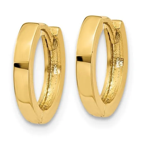 Croghans 14K Yellow Gold 8mm Round Hinged Hoop Earrings Earrings