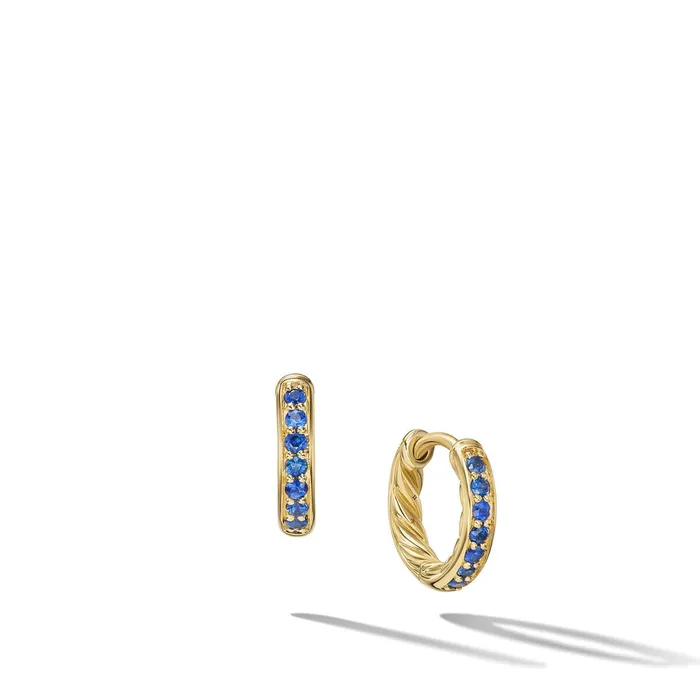 David Yurman 225mm Pave Huggie Earrings David Yurman Earrings