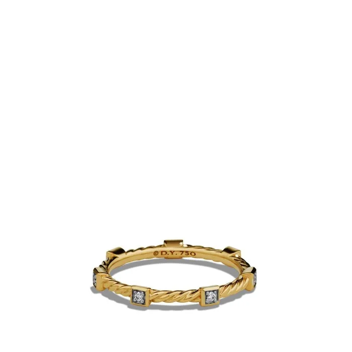 David Yurman 2mm Cable Stack Band Ring David Yurman Rings