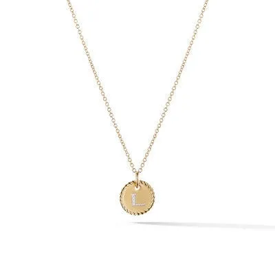 David Yurman Initial L Pendant David Yurman Necklaces