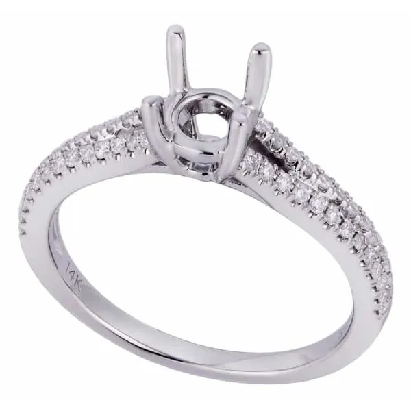 Diamond Source NYC Rings Modern elegant solitaire setting 18k white gold ring with 22ct diamonds KR09296XD50 Diamond Source NYC Rings Modern elegant solitaire setting 18k white gold ring with 22ct diamonds KR09296XD50