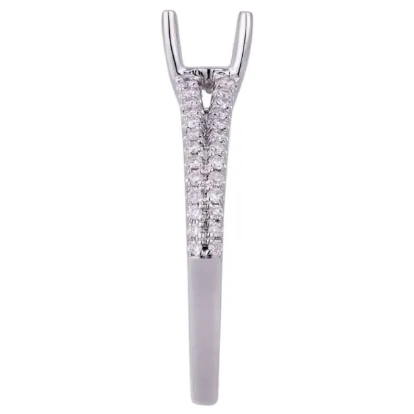 Diamond Source NYC Rings Modern elegant solitaire setting 18k white gold ring with 22ct diamonds KR09296XD50 Diamond Source NYC Rings Modern elegant solitaire setting 18k white gold ring with 22ct diamonds KR09296XD50