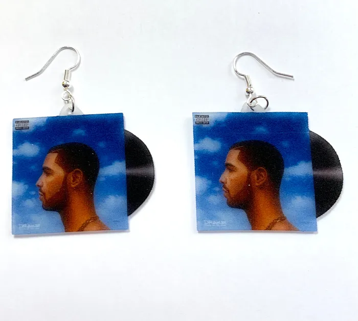 Drake Nothing was the Same Vinyl Album Handmade Earrings Sam Makes Things Earrings Drake Nothing was the Same Vinyl Album Handmade Earrings Sam Makes Things Earrings