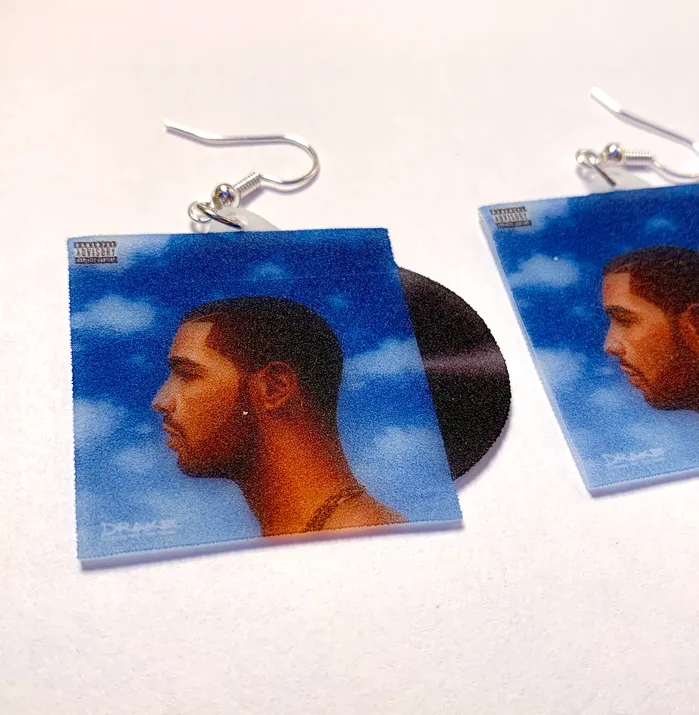 Drake Nothing was the Same Vinyl Album Handmade Earrings Sam Makes Things Earrings