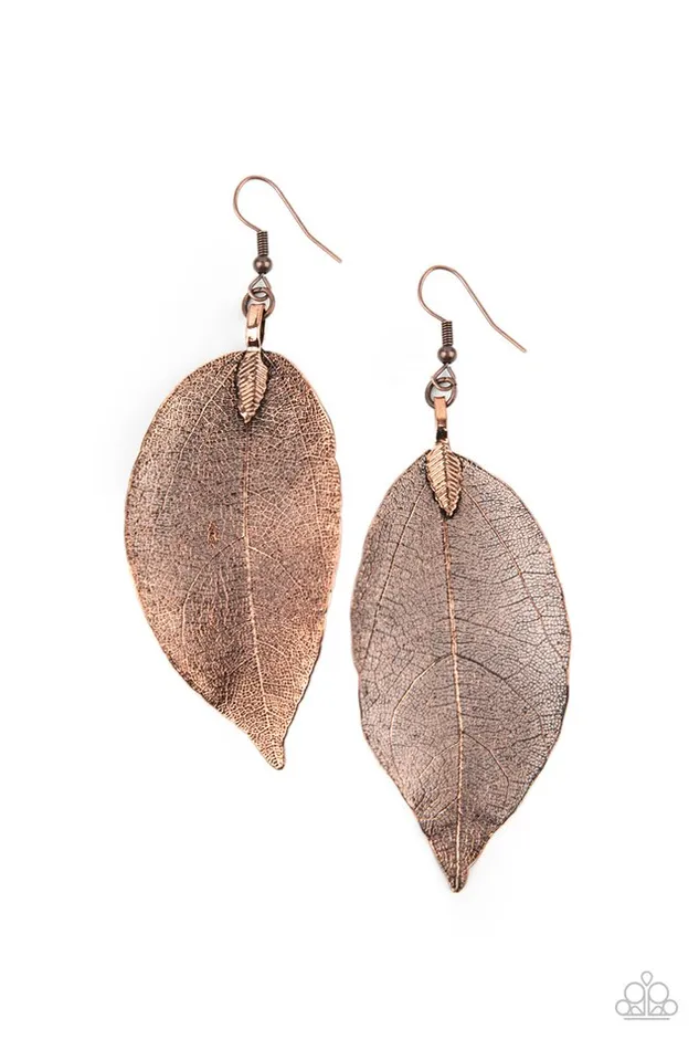 Earrings Paparazzi Earring Leafy Legacy Copper Paparazzi Jewelry Earrings Paparazzi Earring Leafy Legacy Copper Paparazzi Jewelry