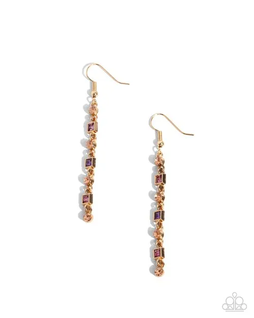 Earrings Paparazzi Earring Square Slope Purple Paparazzi Jewelry Earrings Paparazzi Earring Square Slope Purple Paparazzi Jewelry