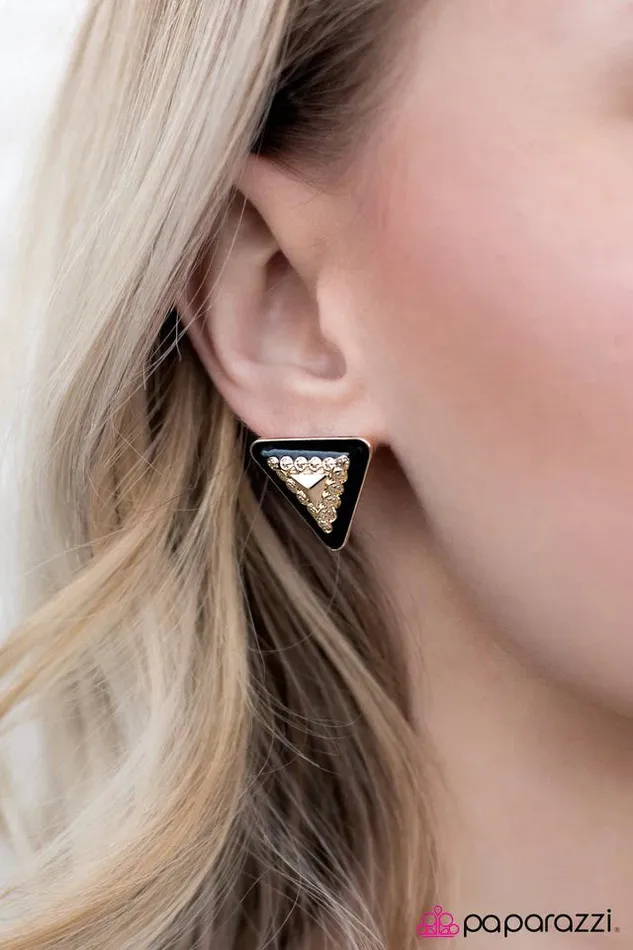 Earrings Paparazzi Earring Style Surge Gold Paparazzi Jewelry