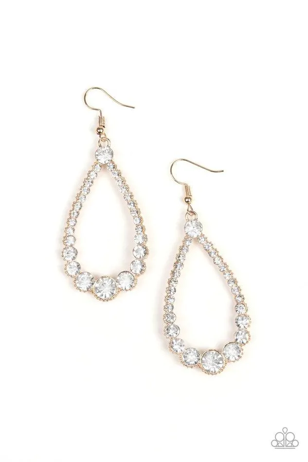 Earrings Paparazzi Earring Token Twinkle Gold Paparazzi Jewelry