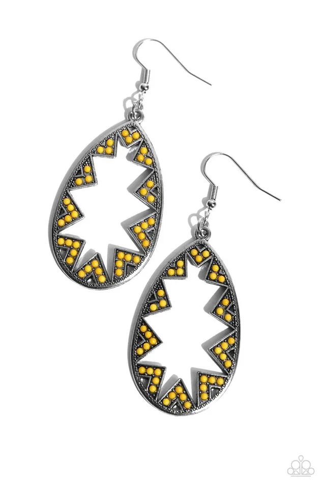 Earrings Paparazzi Earring Wildly Wonderous Yellow Paparazzi Jewelry Earrings Paparazzi Earring Wildly Wonderous Yellow Paparazzi Jewelry