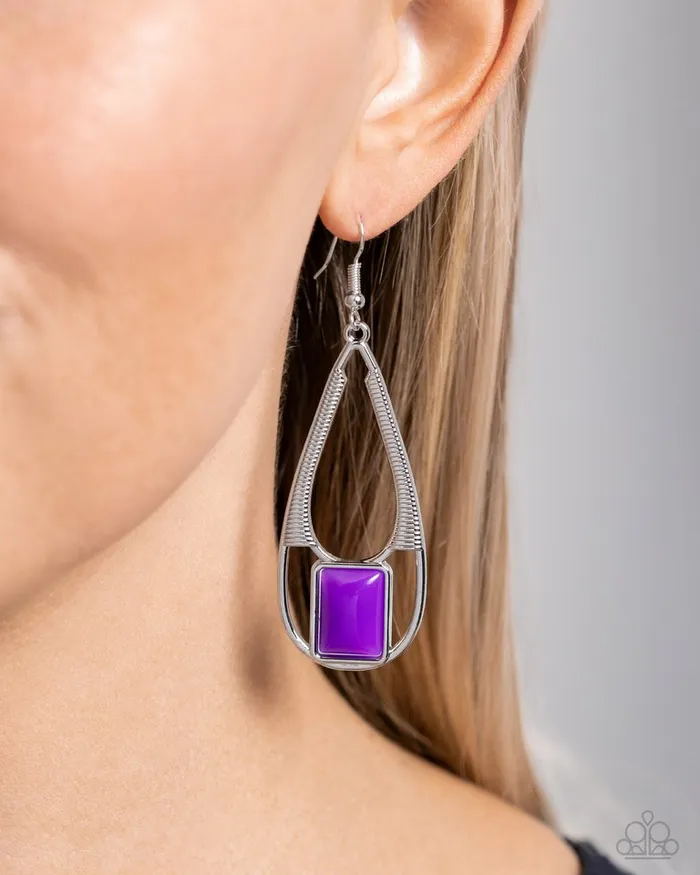 Earrings Paparazzi Jewelry Paparazzi Earring Adventure Story Purple