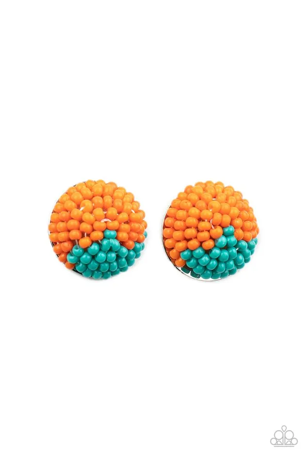 Earrings Paparazzi Jewelry Paparazzi Earring As Happy As Can BEAD Orange Earrings Paparazzi Jewelry Paparazzi Earring As Happy As Can BEAD Orange