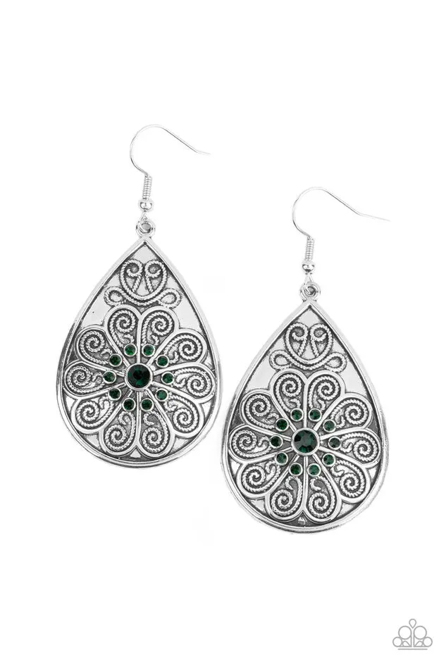 Earrings Paparazzi Jewelry Paparazzi Earring Banquet Bling Green Earrings Paparazzi Jewelry Paparazzi Earring Banquet Bling Green