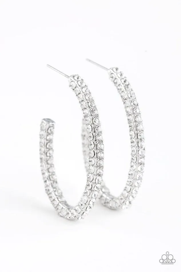 Earrings Paparazzi Jewelry Paparazzi Earring Big Winner White Earrings Paparazzi Jewelry Paparazzi Earring Big Winner White