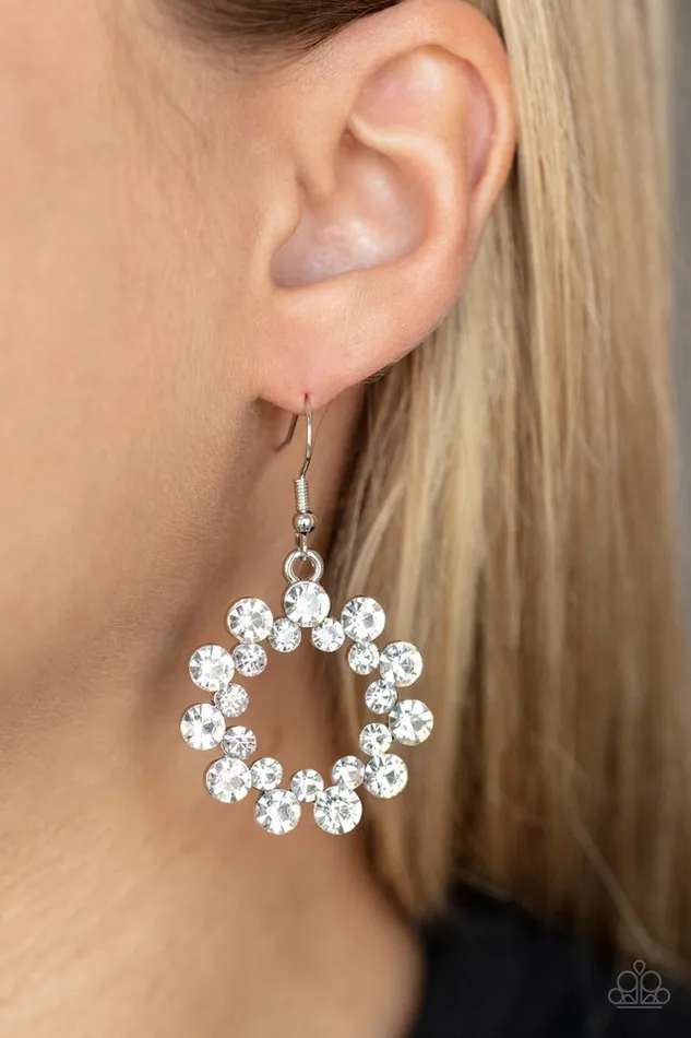 Earrings Paparazzi Jewelry Paparazzi Earring Champagne Bubbles White