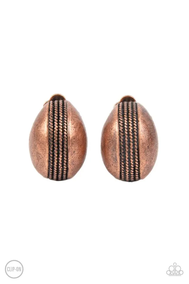 Earrings Paparazzi Jewelry Paparazzi Earring Classic Curves Copper Earrings Paparazzi Jewelry Paparazzi Earring Classic Curves Copper