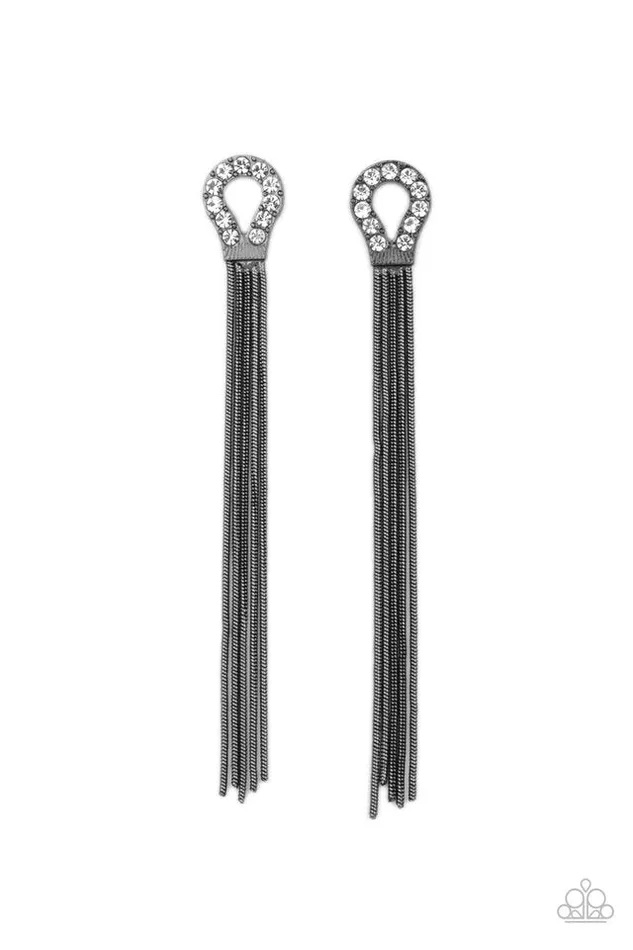 Earrings Paparazzi Jewelry Paparazzi Earring Dallas Debutante Black Earrings Paparazzi Jewelry Paparazzi Earring Dallas Debutante Black