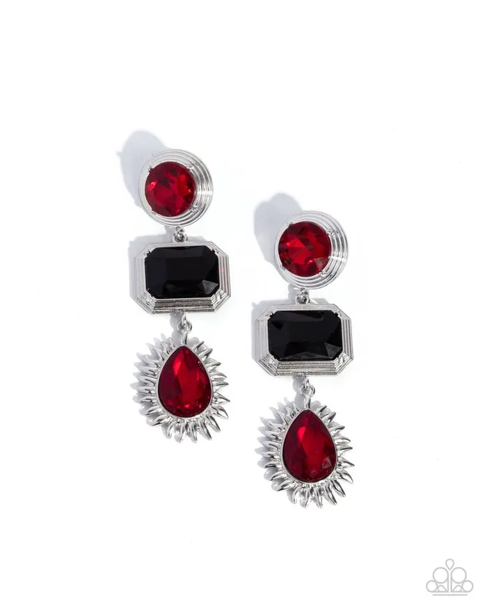 Earrings Paparazzi Jewelry Paparazzi Earring Entertaining the Thought Red Earrings Paparazzi Jewelry Paparazzi Earring Entertaining the Thought Red