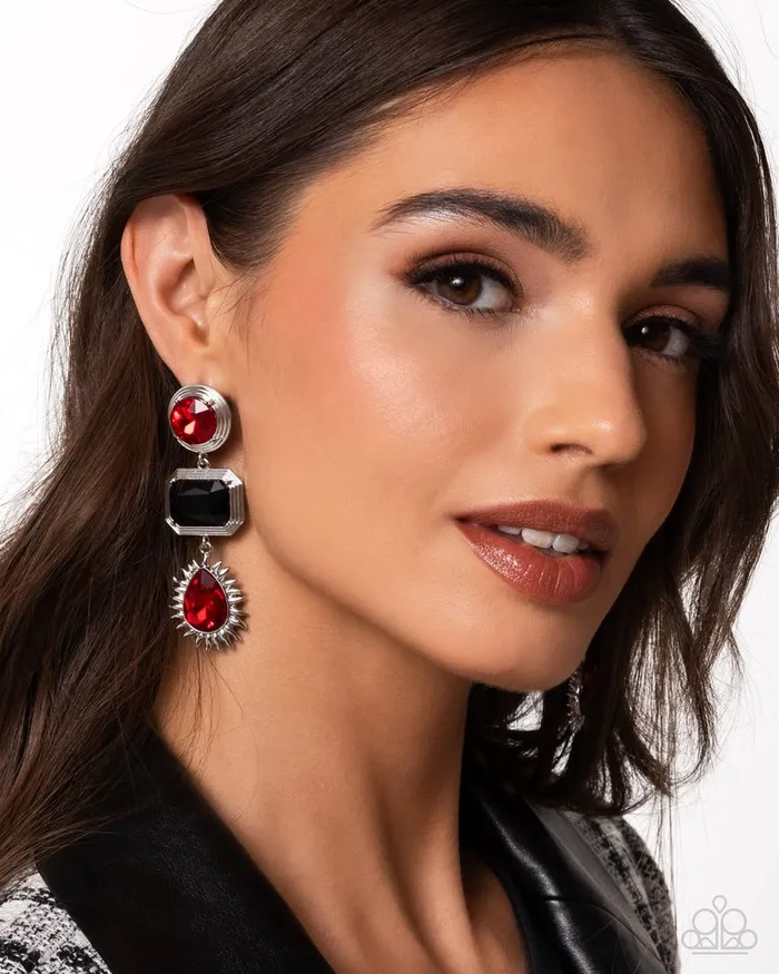 Earrings Paparazzi Jewelry Paparazzi Earring Entertaining the Thought Red Earrings Paparazzi Jewelry Paparazzi Earring Entertaining the Thought Red