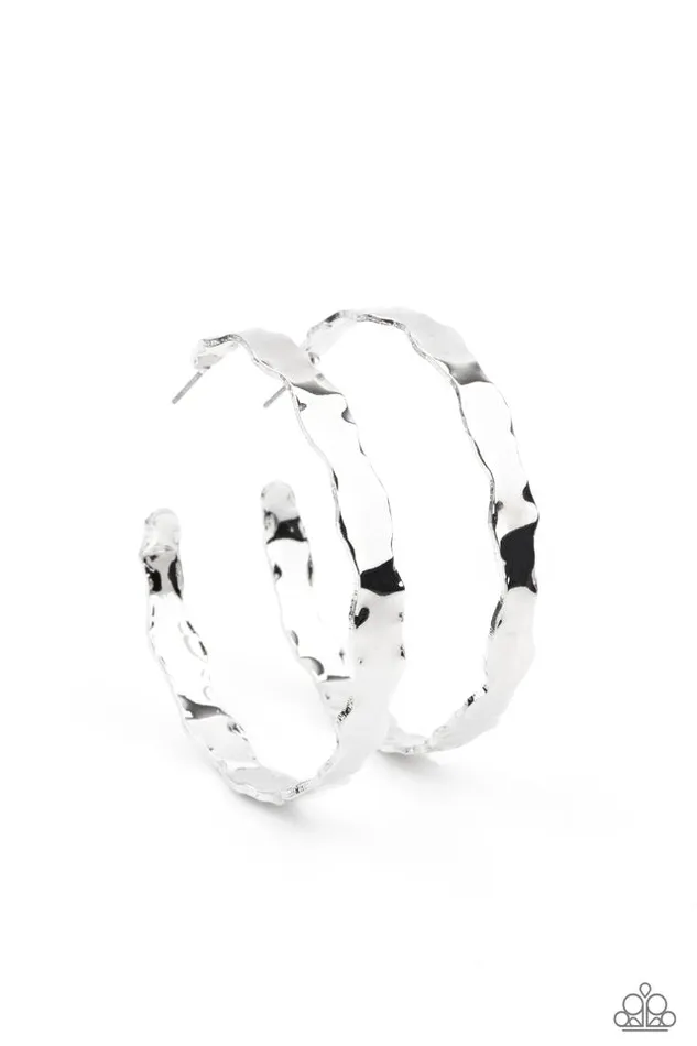 Earrings Paparazzi Jewelry Paparazzi Earring Exhilarated Edge Silver Earrings Paparazzi Jewelry Paparazzi Earring Exhilarated Edge Silver