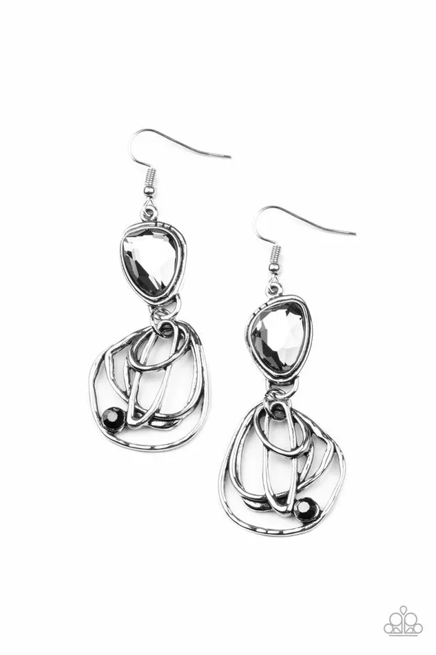 Earrings Paparazzi Jewelry Paparazzi Earring Galactic Drama Silver Earrings Paparazzi Jewelry Paparazzi Earring Galactic Drama Silver