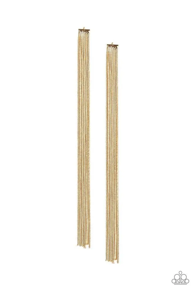 Earrings Paparazzi Jewelry Paparazzi Earring Head To Toe Dazzle Gold